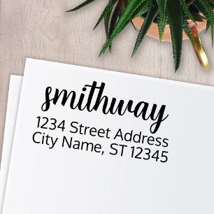 Custom Family Name and Return Address sugar plums Self-inking Stamp