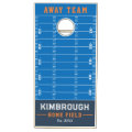 Custom Family Name Blue Football Field Cornhole Set | Zazzle