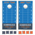 Custom Family Name Blue Football Field Cornhole Set | Zazzle