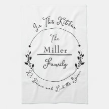 Custom Family Name Circle Design