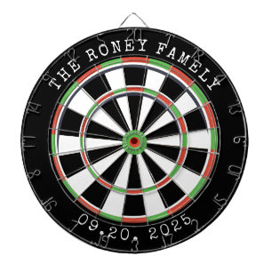 Custom Family Name color Personalized Dart Board