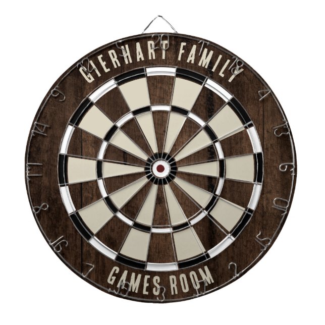 Custom Family Name Dart Board (Front)