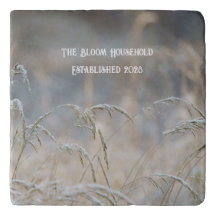 Custom Family Name & Date nature Trivet