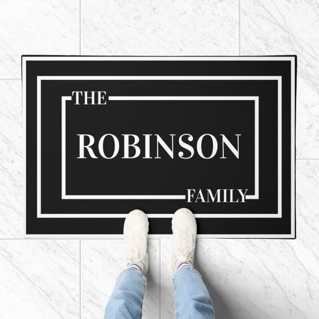  Custom Family Name Door Mat (Indoor)