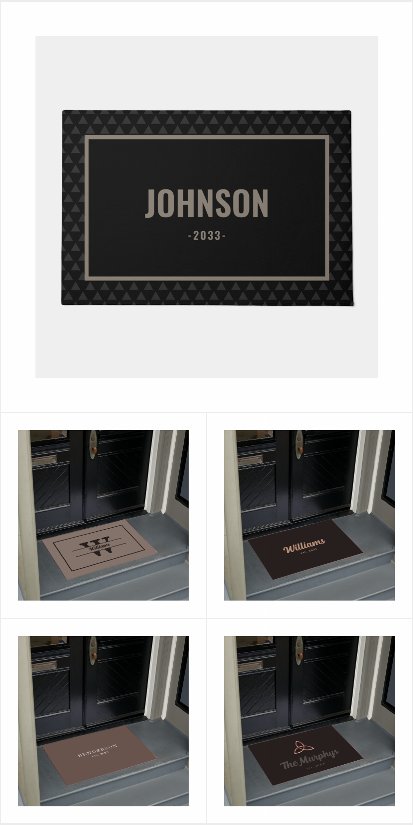 Custom Family Name Doormats