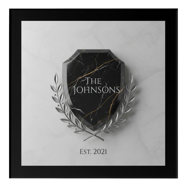 Custom Family Name Entryway Art (Front)