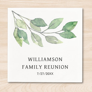 Custom Family Name Family Reunion Napkins