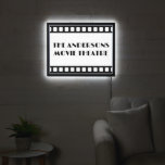 Custom Family Name Film Strip Home Movie Theatre  LED Sign<br><div class="desc">Custom Family Name Film Strip Home Movie Theatre LED Sign</div>