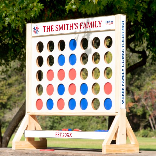 Custom Family Name Game Night Gift Fast Four