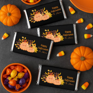 Custom Family Name Happy Halloween Candy Wrappers Hershey Bar Favors