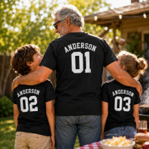 Custom Family Name Kids Pop Team Jersey