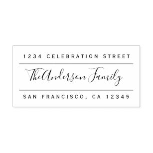 return address rubber stamps zazzle