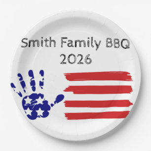 Custom Family name Paper Plates
