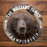 Custom Family Name Personalized Bear Photo Dart Board<br><div class="desc">Add your family name,  and easily create your personalized family name dartboard. Click the PERSONALIZE button to change the text color.</div>