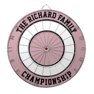 Custom Family Name Personalized Dartboard