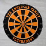Custom Family Name Personalized Dartboard<br><div class="desc">Add a family name, and easily create your personalized family name dartboard. Click CUSTOMIZE to change the text color or board colors. You can TRANSFER this DESIGN on other Zazzle products and adjust it to fit most of the Zazzle items. Standard Studio designs are made in high-resolution vector graphics for...</div>