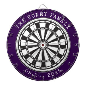Custom Family Name Personalized Dartboards