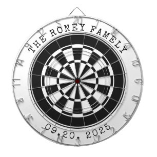 Custom Family Name Personalized Dartboards
