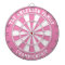 Custom Family Name Personalized Pink Dartboard