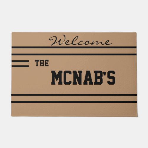 Custom Family Name Personalized Welcome mat