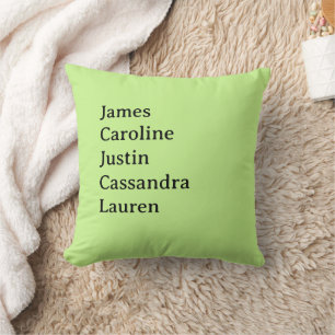 Custom Family Name Pillow Gift for Mom & Grandma