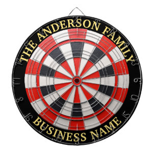 Custom Family Name Rustic  Dartboard