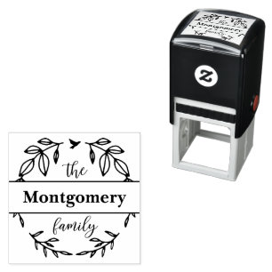 Custom Family Name Self-Inking Stamp
