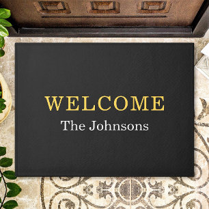 Custom Family Name Text Personalized Doormat