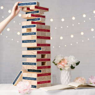 Custom Family Name USA 250th Anniversary Topple Tower