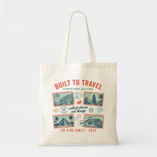 Custom Family Name Vacation Tote Bag