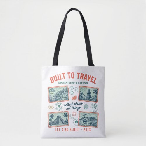 Custom Family Name Vacation Tote Bag