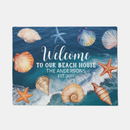 Custom Family Name Welcome to Our Beach House Do Doormat