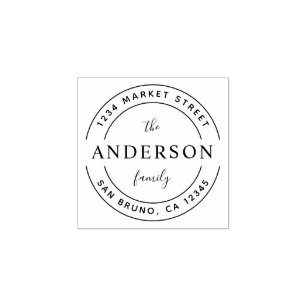 return address rubber stamps zazzle