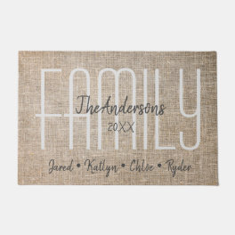 Custom Family Names Doormat