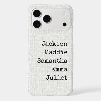 Custom Family Names Gift for Grandma & Mom iPhone 17 Pro Max Case
