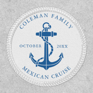 Custom Family Nautical Boat Anchor Patch