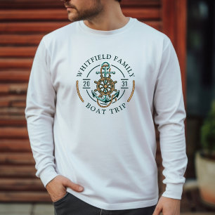 Custom Family Nautical Boat Trip Reunion Vacation T-Shirt