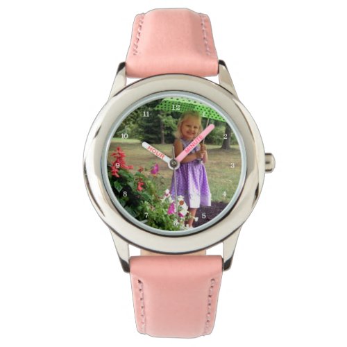 Custom Family or Child Personalized Picture Watch