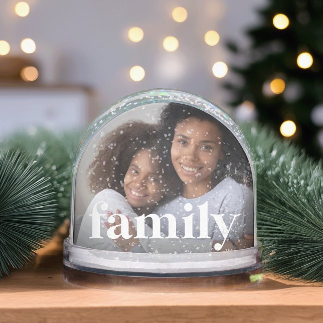 Custom Family Overlay Photo Snow Globe (Creator Uploaded)