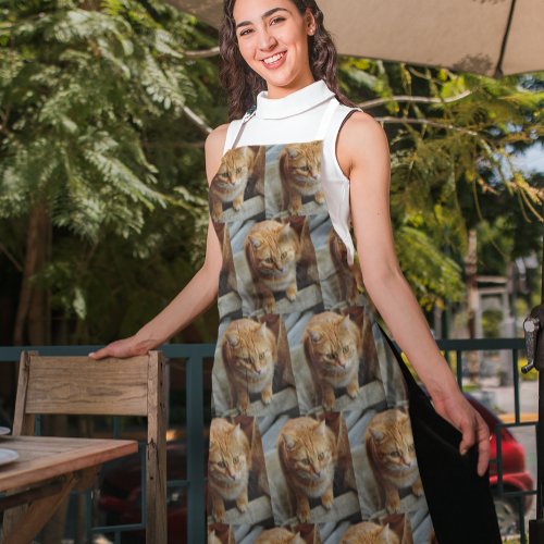 Custom Family Pet cat Dog Photo Template Apron