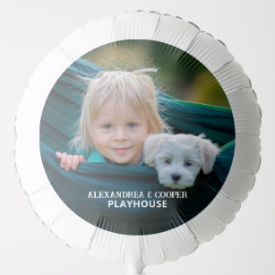 Custom Family Pet Dog Photo Personalize  Balloon