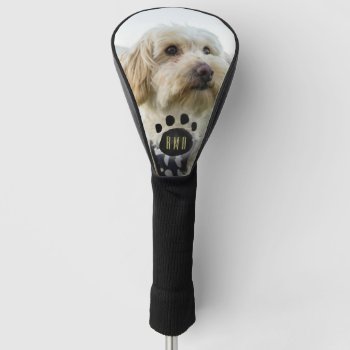 Custom Family Pet Photo | Monogrammed Golf Head Cover by colorjungle at Zazzle