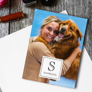 Custom Family Pet Photography Photo Monogram Name Paperweight