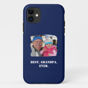 Custom Family Photo Abuelo Nonno Best Grandpa Ever iPhone 11 Case