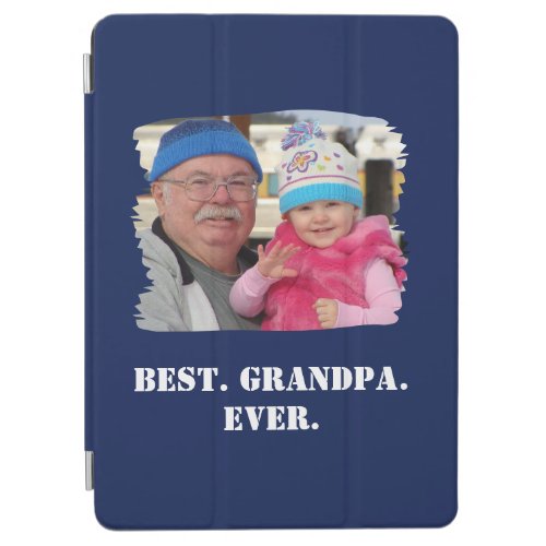 Custom Family Photo Abuelo Nonno Best Grandpa Ever iPad Air Cover