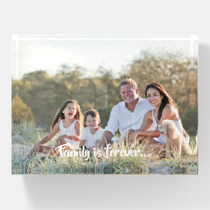 Custom family photo add photo stylish personalized paperweight
