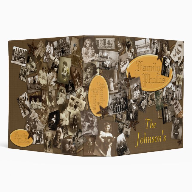 Custom Family Photo Album 3 Ring Binder (Background)