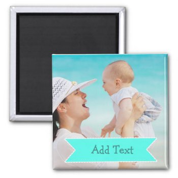Custom Family  Photo And Name Picture Magnet by Everything_Grandma at Zazzle