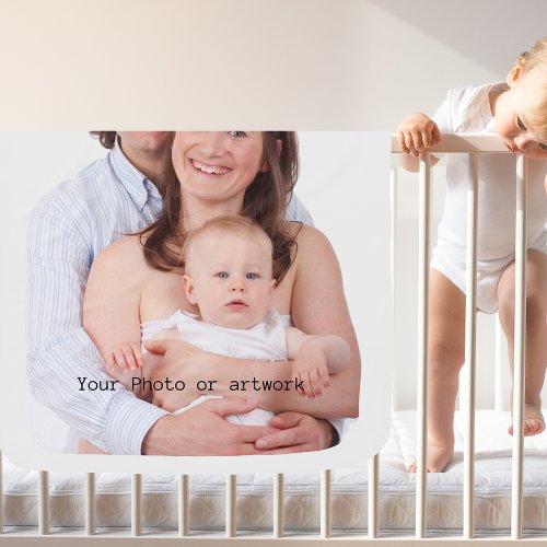 Custom Family Photo Artwork Text Baby Blanket