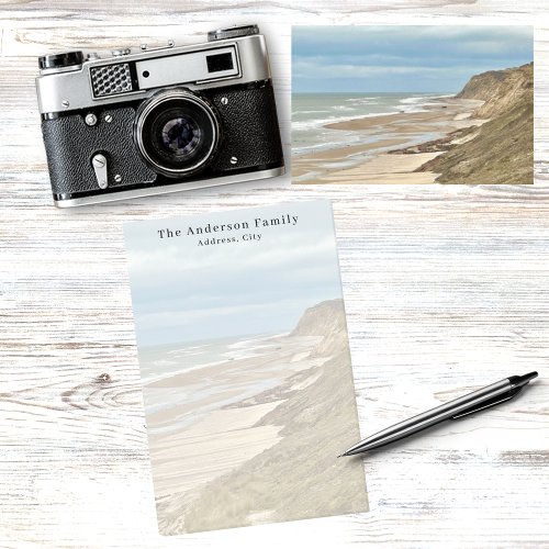 Custom family photo beach travel post_it notes